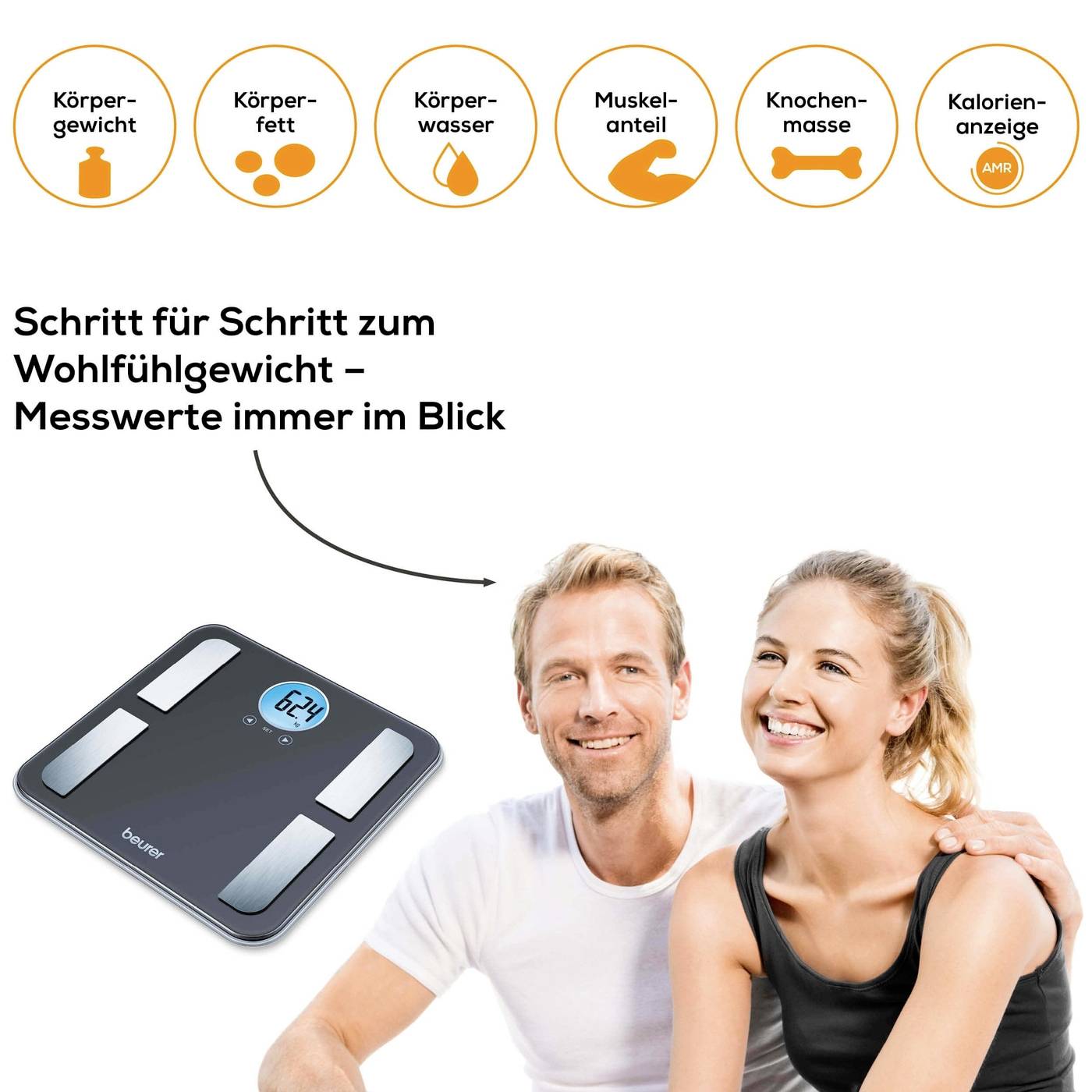 Beurer BF 195 Körperanalysewaage digital Wägebereich (max.)=180kg