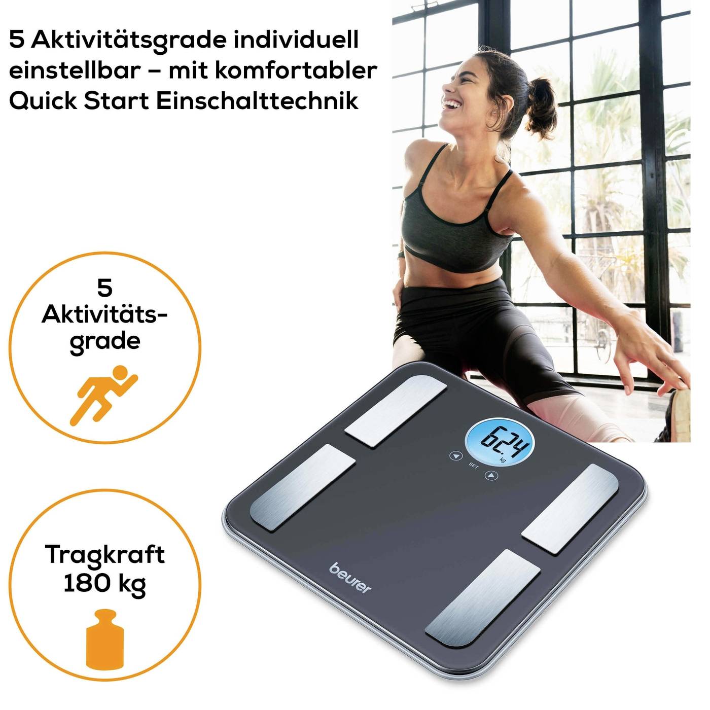Beurer BF 195 Körperanalysewaage digital Wägebereich (max.)=180kg
