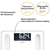 Beurer BF 400 Signature Line Körperanalysewaage digital Wägebereich (max.)=200 kg Schwarz Beurer BF 400 Signature Line Körperanalysewaage digital Wägebereich (max.)=200 kg Schwarz