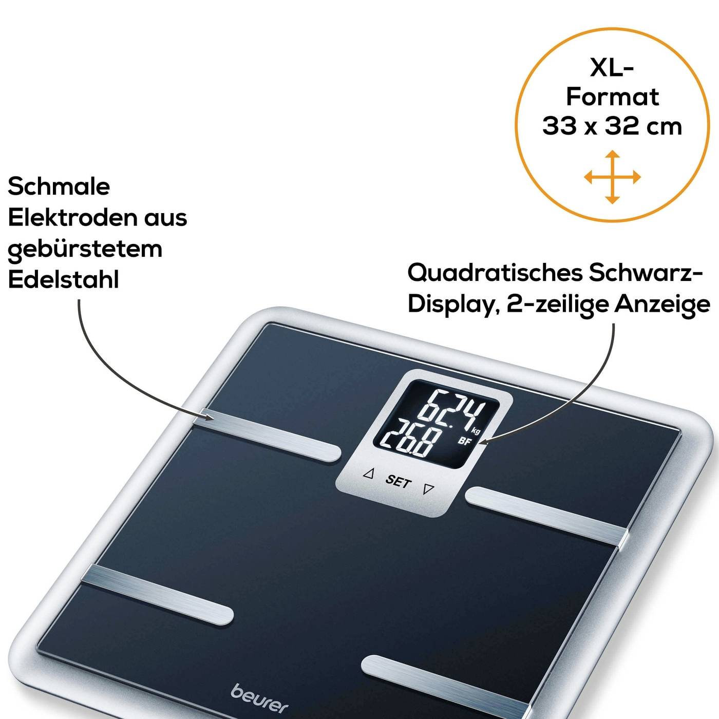 Beurer BG 40 Körperanalysewaage Wägebereich (max.)=150 kg