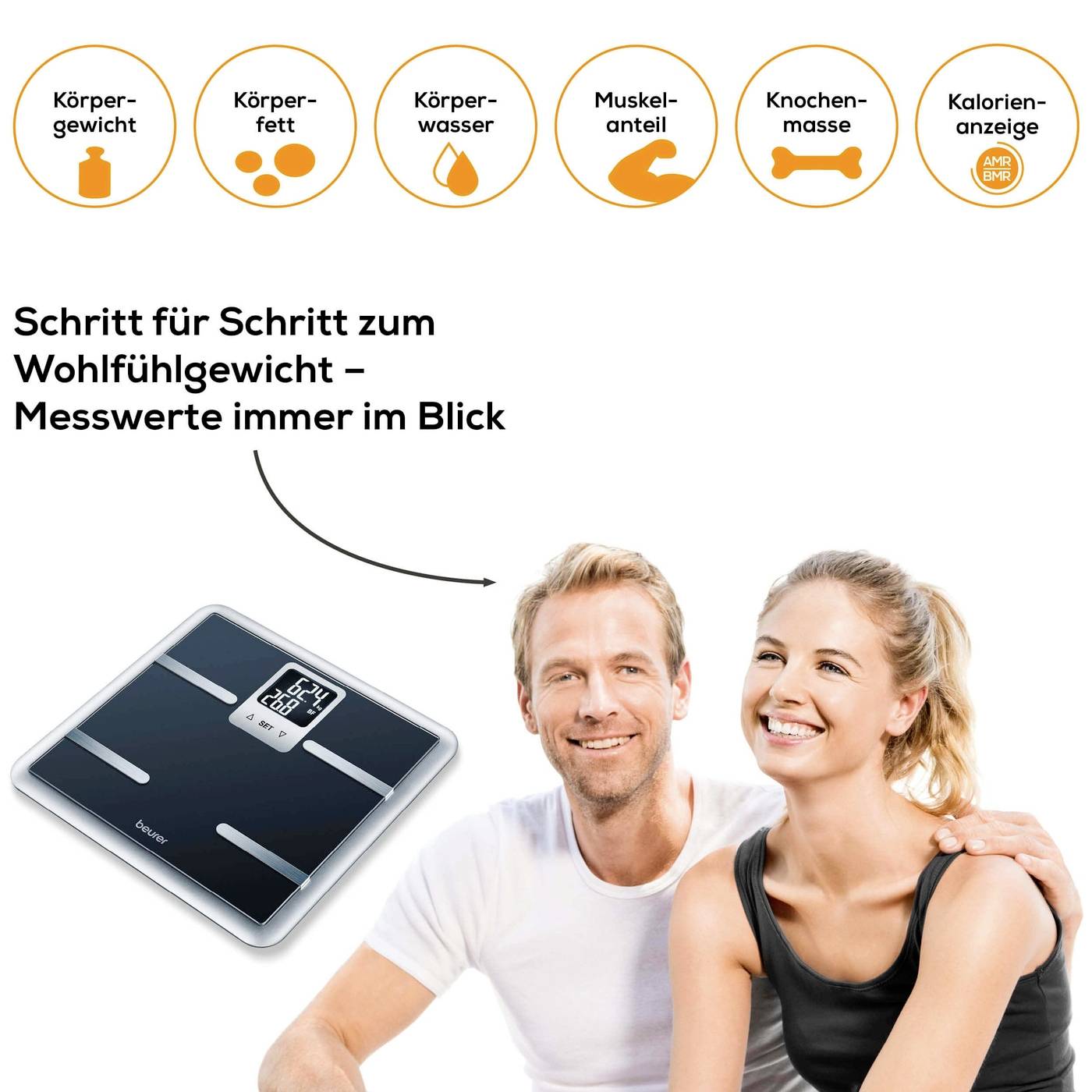 Beurer BG 40 Körperanalysewaage Wägebereich (max.)=150 kg