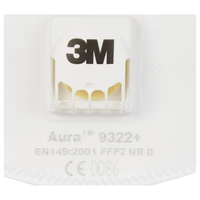 3M Aura™ 9322+ 9322+ Feinstaubmaske mit Ventil FFP2 D 10 St. EN 149:2001, EN 149:2009 DIN 149:2001, DIN 149:2009 3M Aura™ 9322+ 9322+ Feinstaubmaske mit Ventil FFP2 D 10 St. EN 149:2001, EN 149:2009 DIN 149:2001, DIN 149:2009