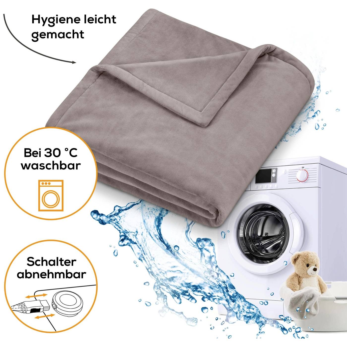 Beurer HD 150 XXL Cosy Wärmedecke 150W Grau