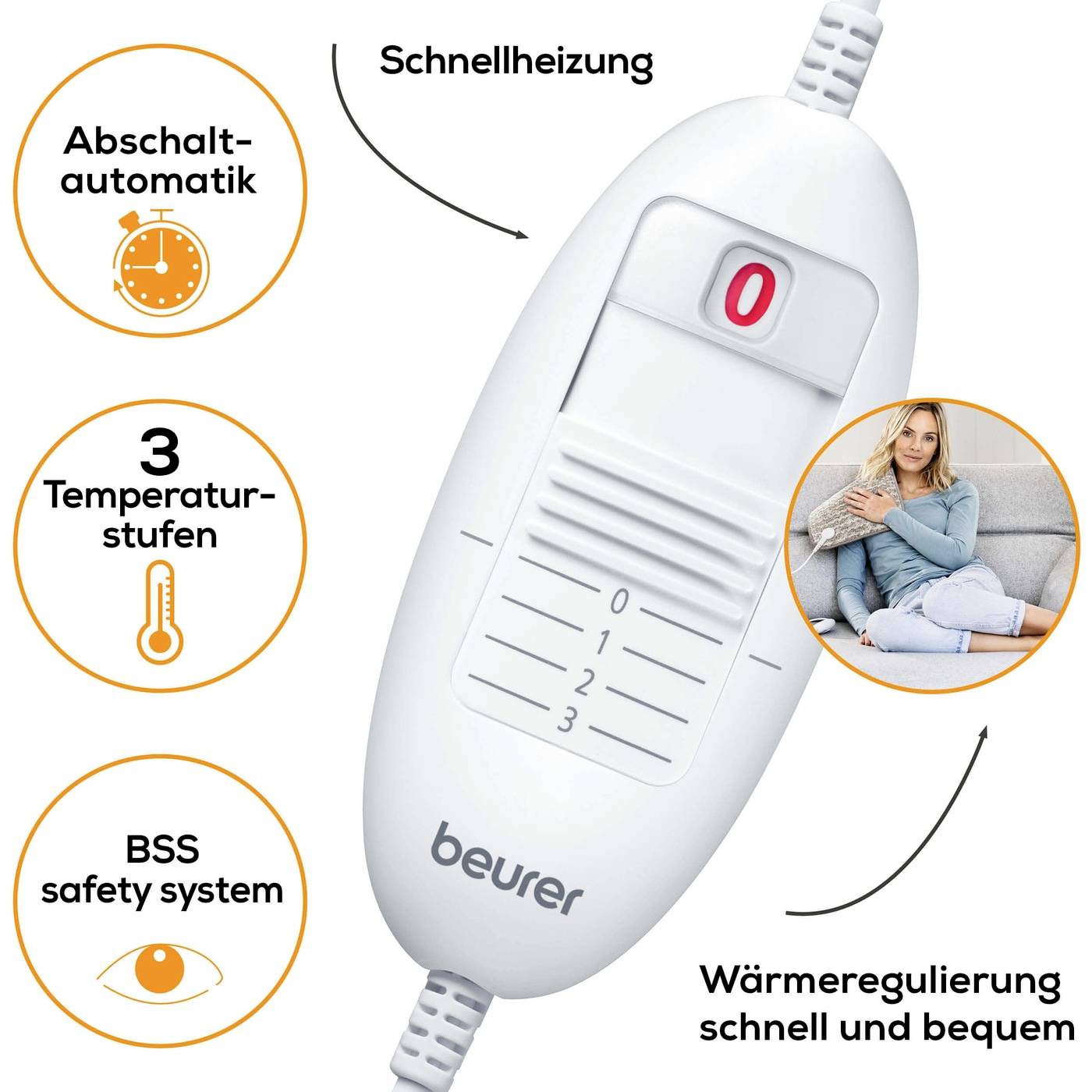 Beurer HK 123 XXL Nordic Heizkissen 100 W