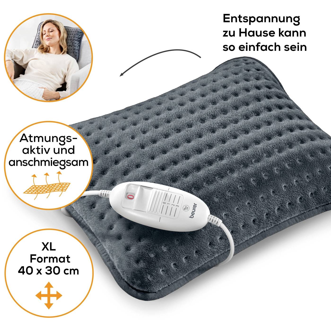 Beurer HK 48 Cosy Sofa Heizkissen 100W