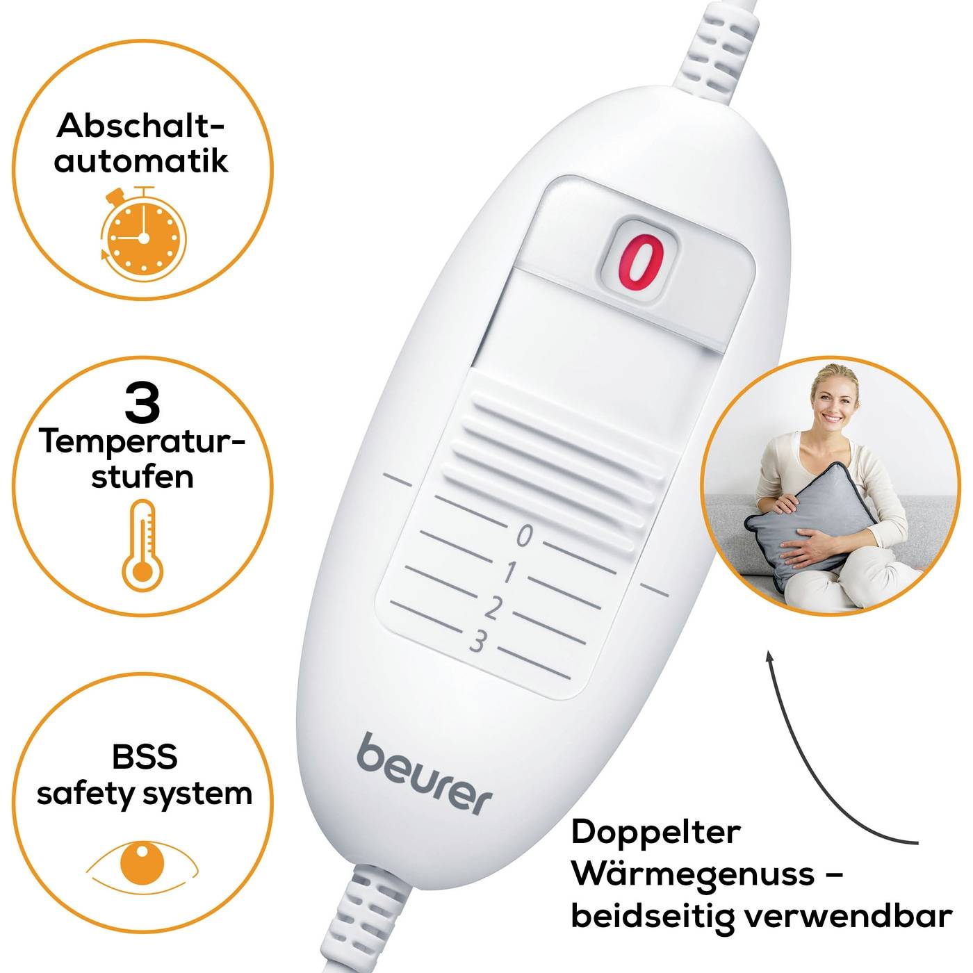 Beurer HK 48 Cosy Sofa Heizkissen 100 W