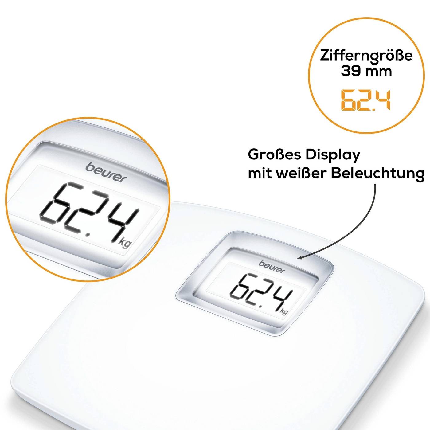 Beurer PS 25 Personenwaage digital Wägebereich (max.)=180kg