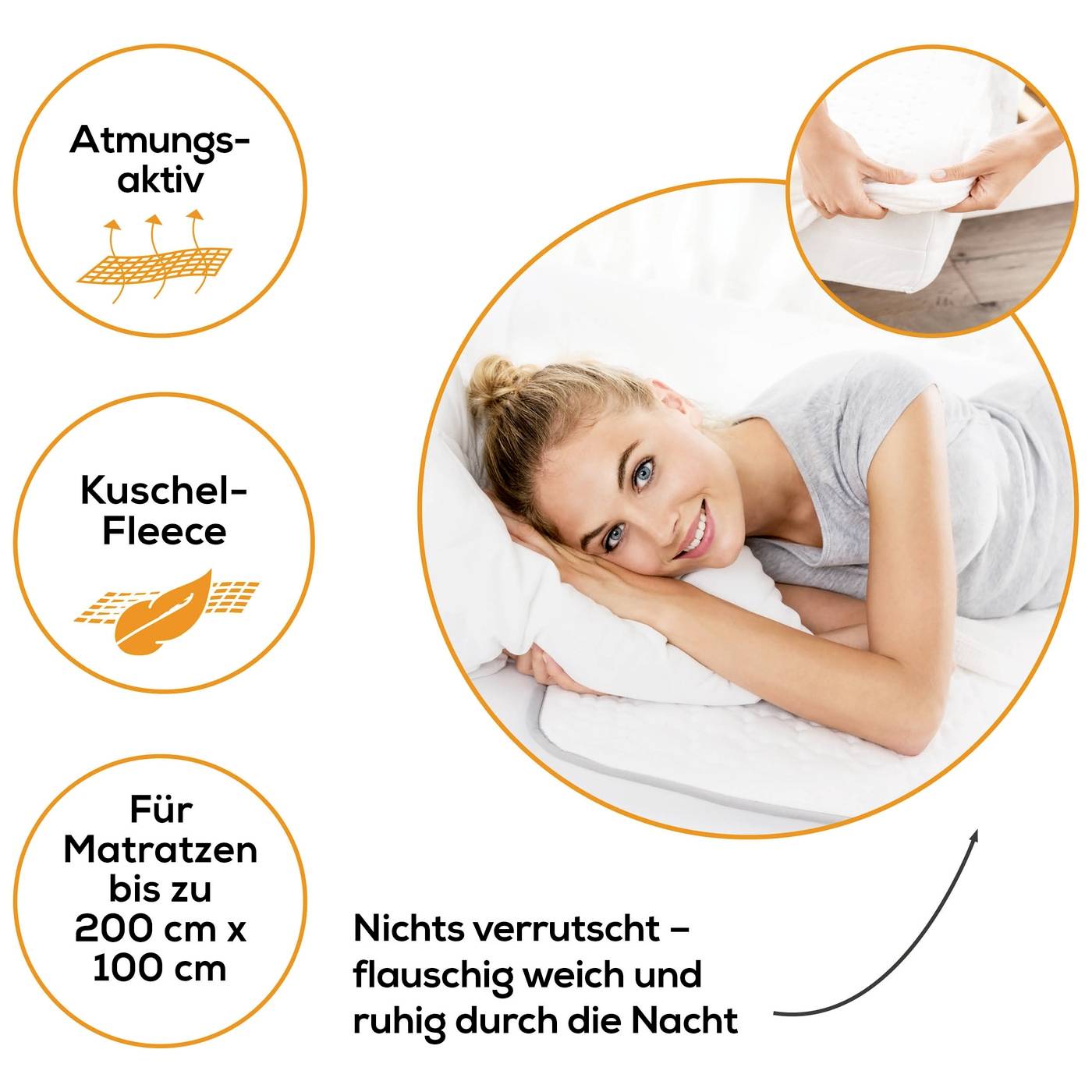Beurer UB 100 Cosy Spann Wärmeunterbett 60 W Weiß
