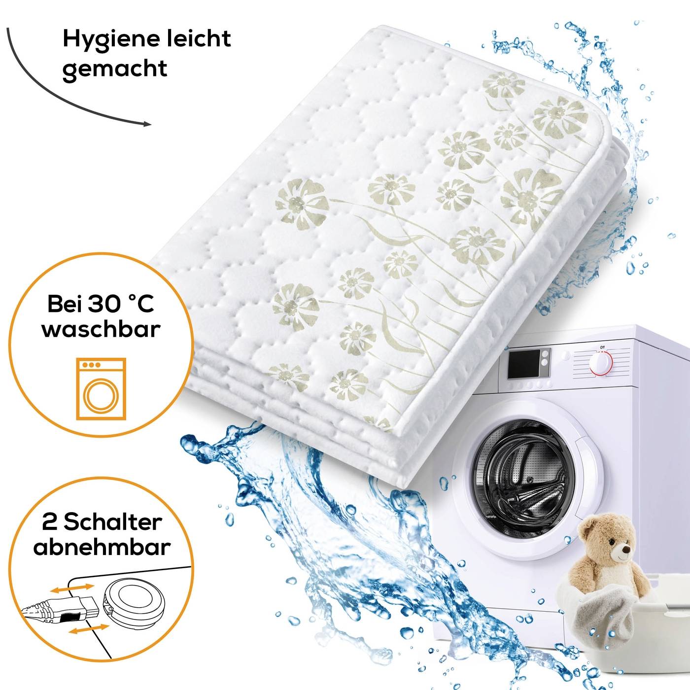 Beurer UB 68 XXL Wärmeunterbett 120 W Weiß