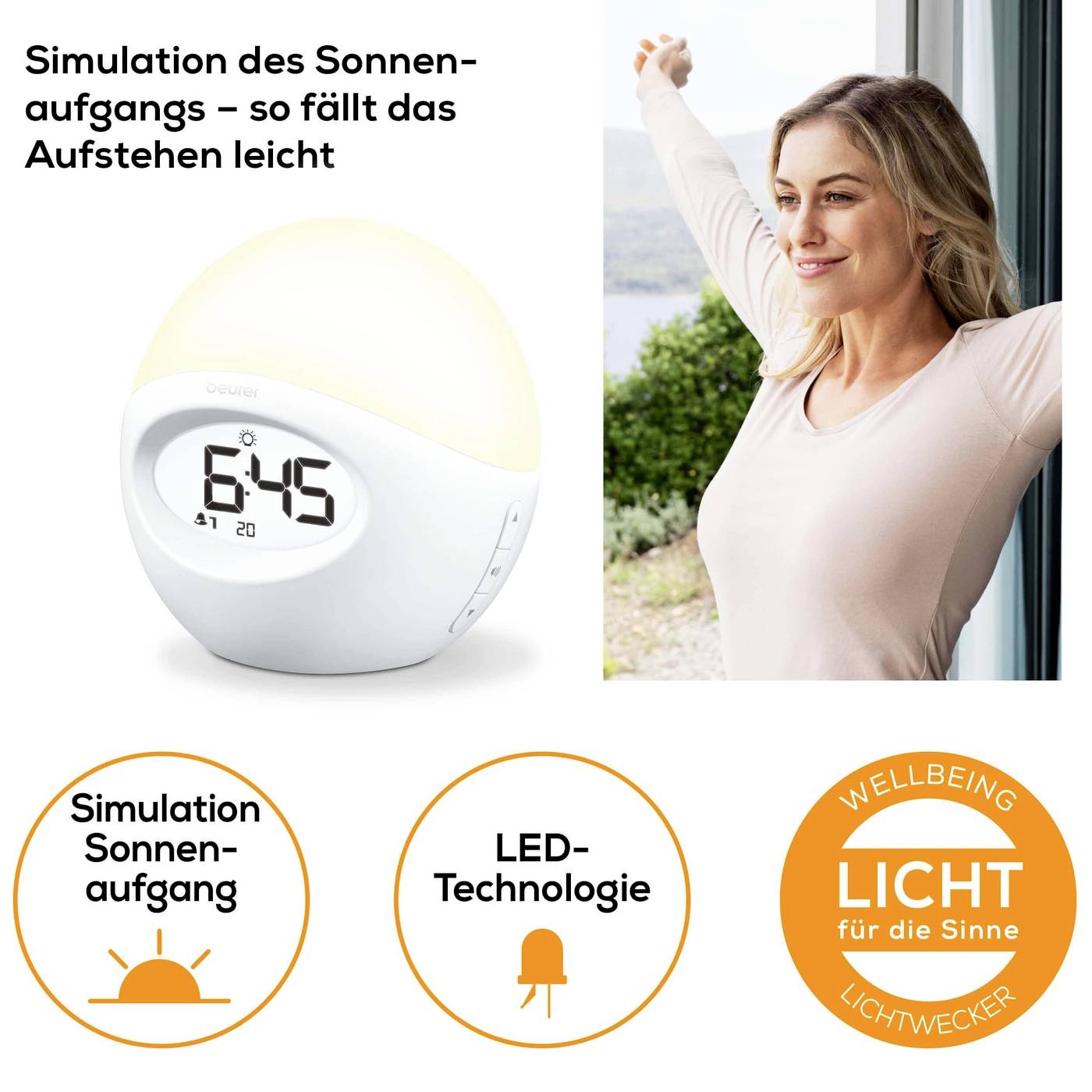 Beurer 58922 Lichtwecker Weiß