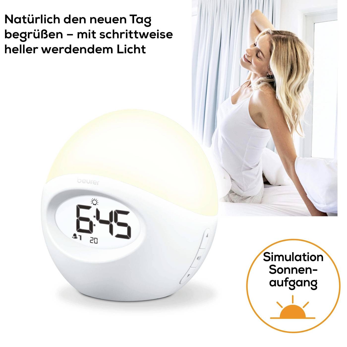 Beurer 58922 Lichtwecker Weiß