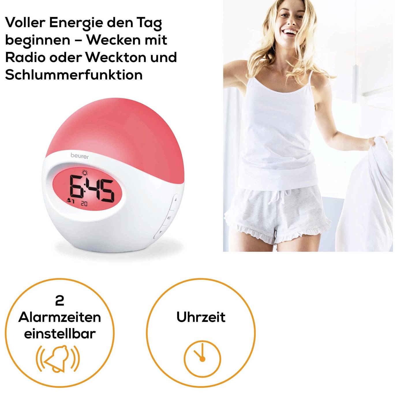 Beurer 58922 Lichtwecker Weiß