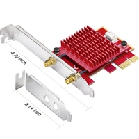 cudy AX5400 Tri-Band Wi-Fi 6 WLAN- / Bluetooth®-Adapter PCIe 5400 MBit/s cudy AX5400 Tri-Band Wi-Fi 6 WLAN- / Bluetooth®-Adapter PCIe 5400 MBit/s