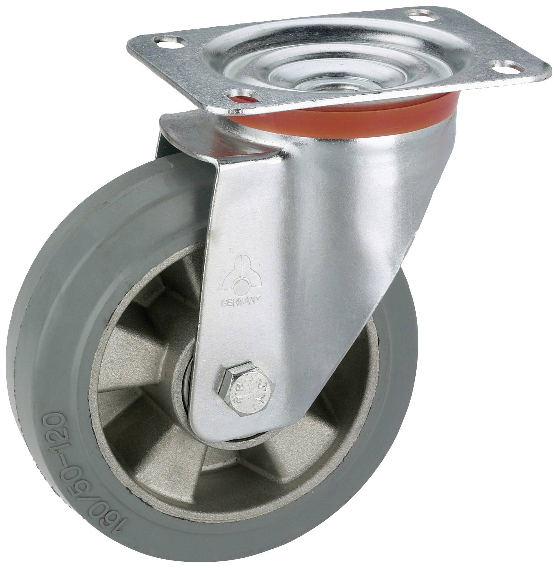 dörner + helmer 711160 711160 Lenkrolle Rad-Durchmesser: 160mm Tragfähigkeit (max.): 300kg 1St.