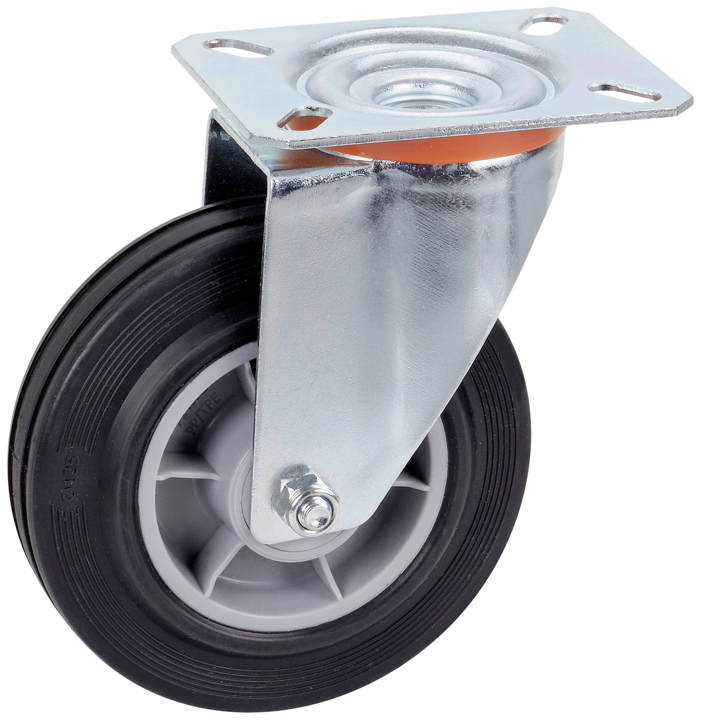 dörner + helmer 715872 715872 Lenkrolle Rad-Durchmesser: 125mm Tragfähigkeit (max.): 100kg 1St.