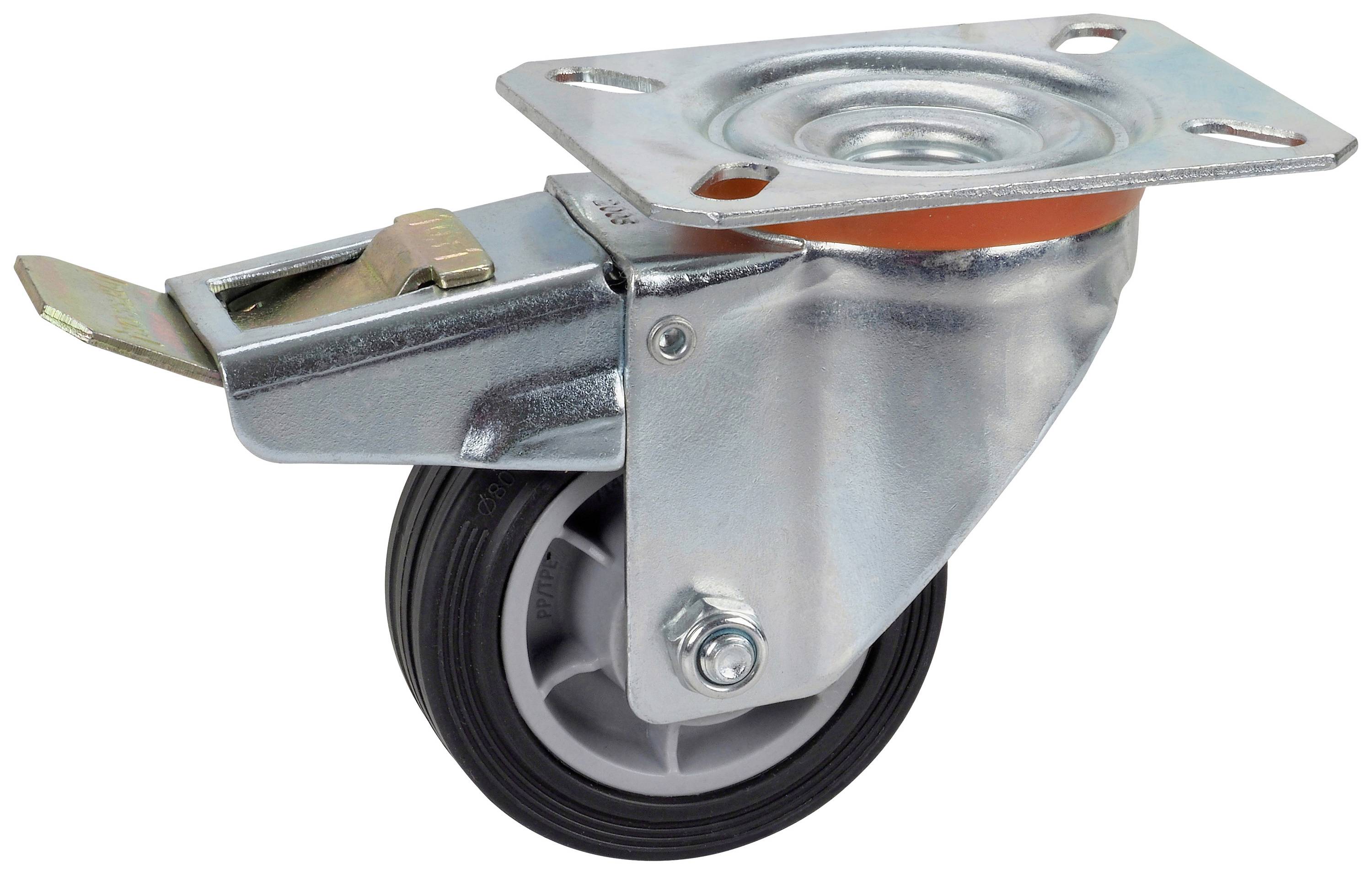 dörner + helmer 716842 716842 Lenkrolle Rad-Durchmesser: 80mm Tragfähigkeit (max.): 50kg 1St.