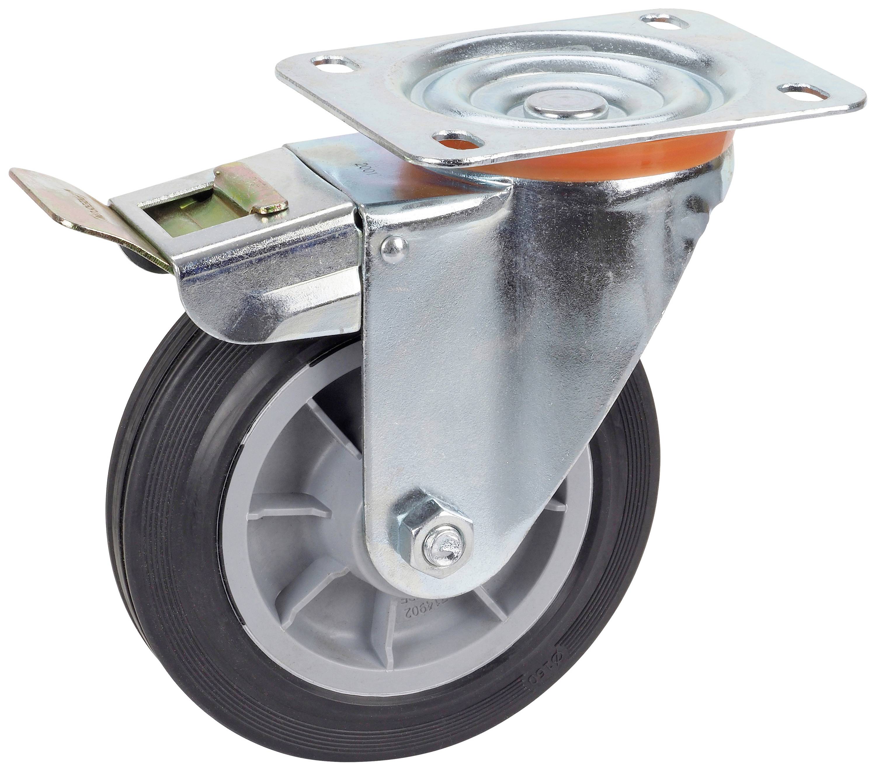 dörner + helmer 716902 716902 Lenkrolle Rad-Durchmesser: 160mm Tragfähigkeit (max.): 150kg 1St.