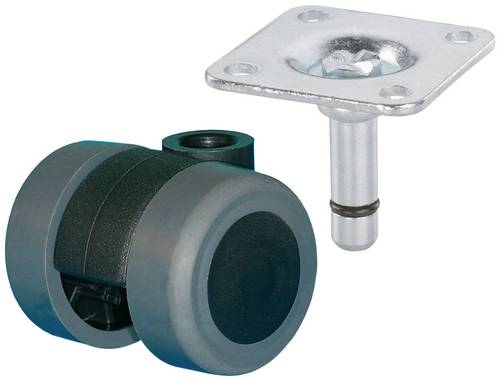 dörner + helmer 761340 761340 Doppelrollen Rad-Durchmesser: 35 mm Tragfähigkeit (max.): 70 kg 1 St.