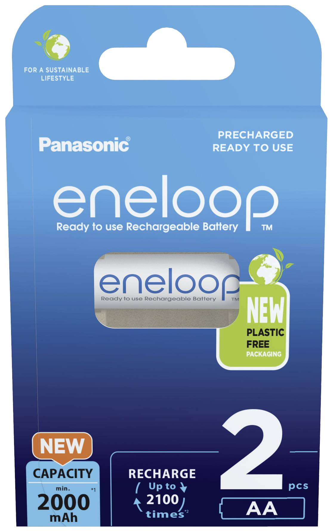 Eneloop HR06 Mignon (AA)-Akku NiMH 2000 mAh 1.2 V 2 St.