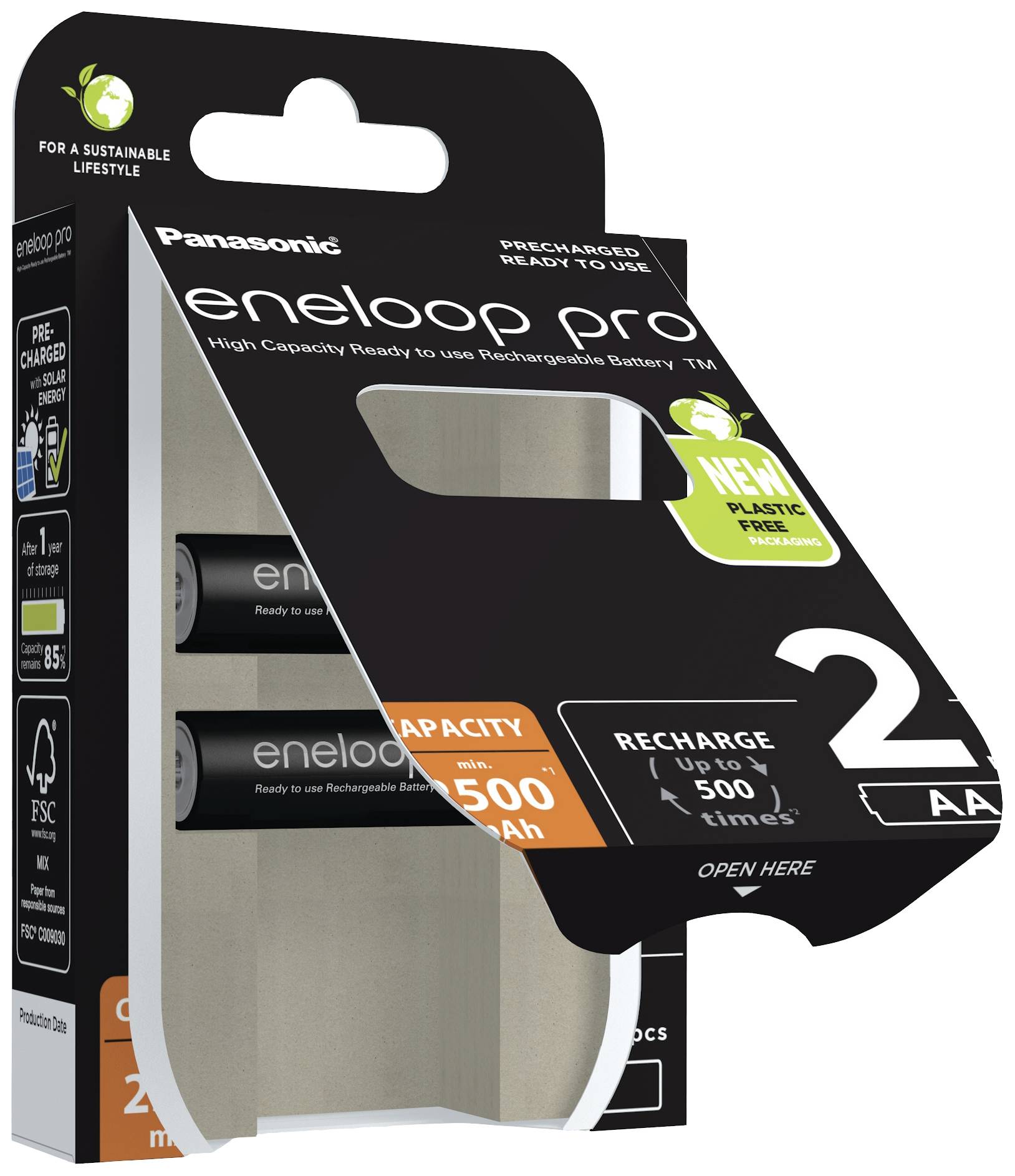 Eneloop pro HR06 Mignon (AA)-Akku NiMH 2500 mAh 1.2 V 2 St.