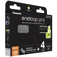 Eneloop pro HR06 +Box Mignon (AA)-Akku NiMH 2500 mAh 1.2 V 4 St. Eneloop pro HR06 +Box Mignon (AA)-Akku NiMH 2500 mAh 1.2 V 4 St.