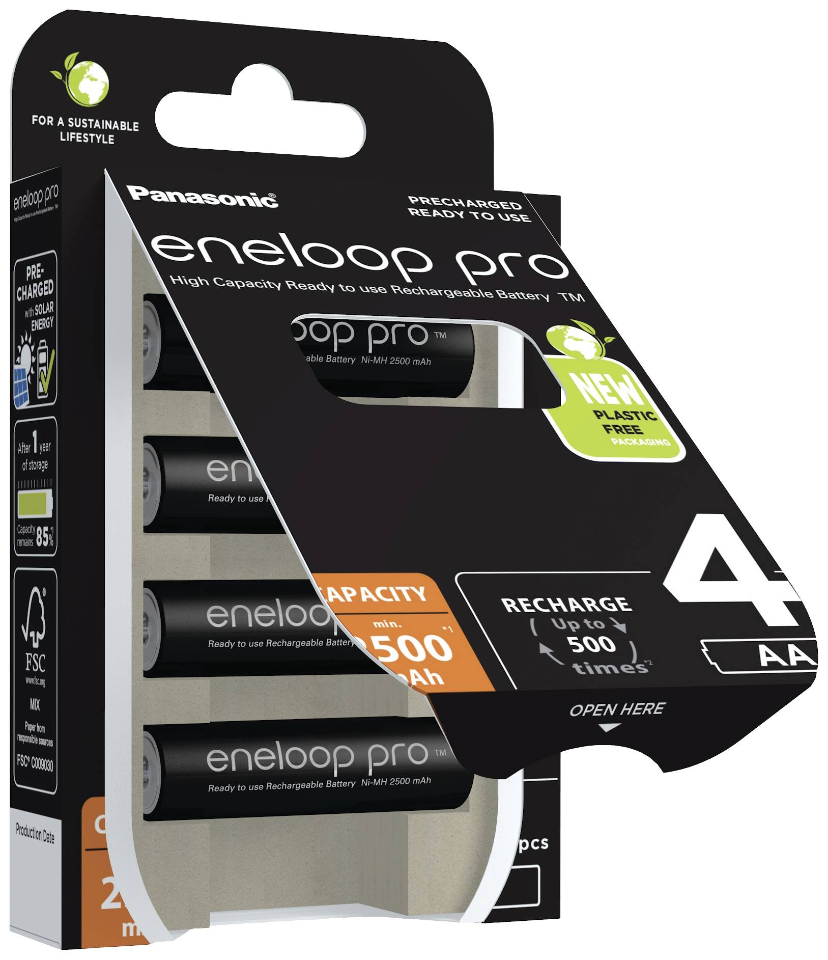Eneloop pro HR06 Mignon (AA)-Akku NiMH 2500 mAh 1.2 V 4 St.