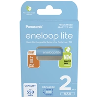 Eneloop lite HR03 Micro (AAA)-Akku NiMH 550 mAh 1.2V 2St. Eneloop lite HR03 Micro (AAA)-Akku NiMH 550 mAh 1.2V 2St.