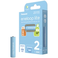 Eneloop lite HR03 Micro (AAA)-Akku NiMH 550 mAh 1.2V 2St. Eneloop lite HR03 Micro (AAA)-Akku NiMH 550 mAh 1.2V 2St.