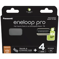 Eneloop pro HR03 +Box Micro (AAA)-Akku NiMH 930 mAh 1.2 V 4 St. Eneloop pro HR03 +Box Micro (AAA)-Akku NiMH 930 mAh 1.2 V 4 St.