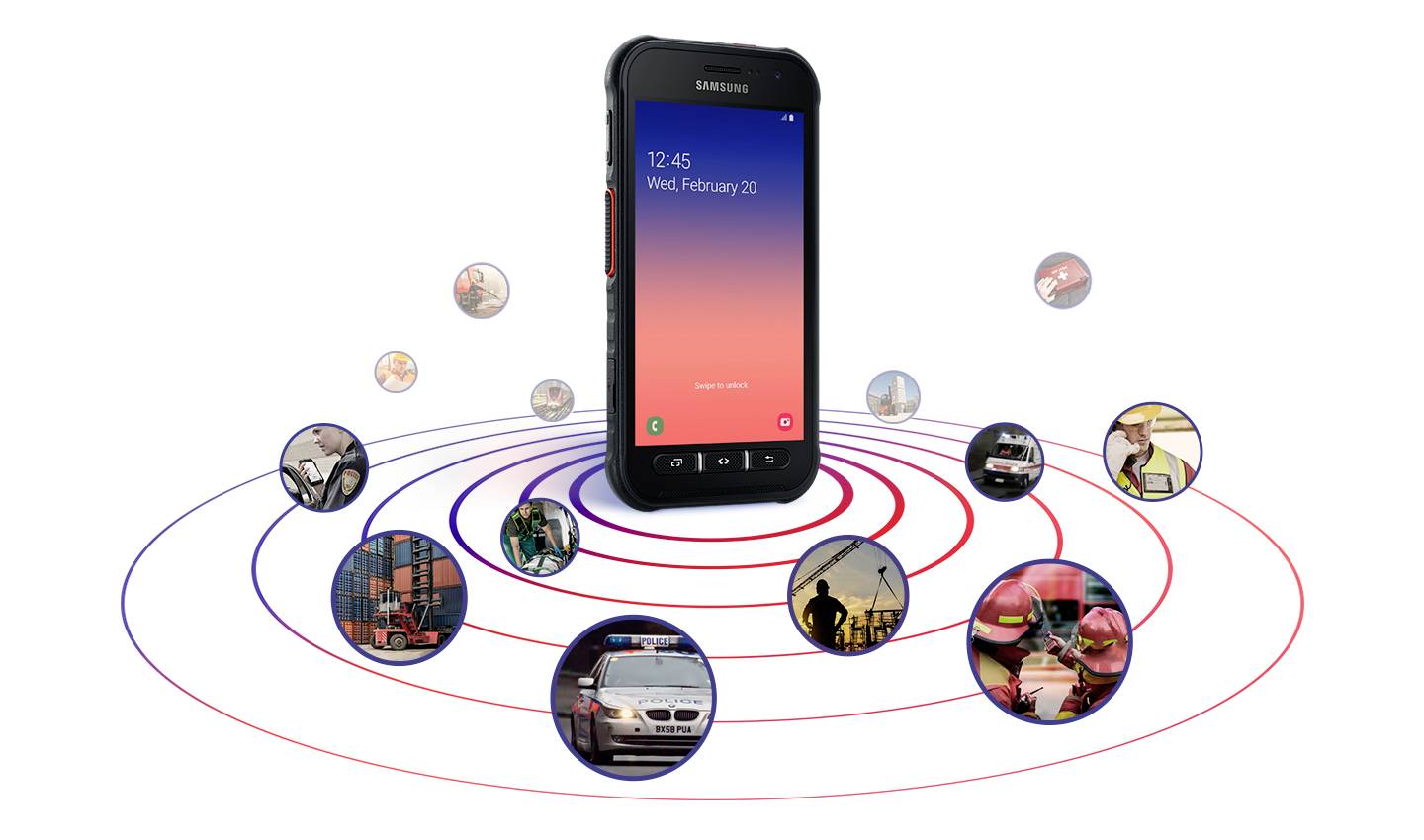 Samsung Galaxy Xcover FieldPro 64 GB Schwarz 13 cm (5.1 Zoll) Smartphone