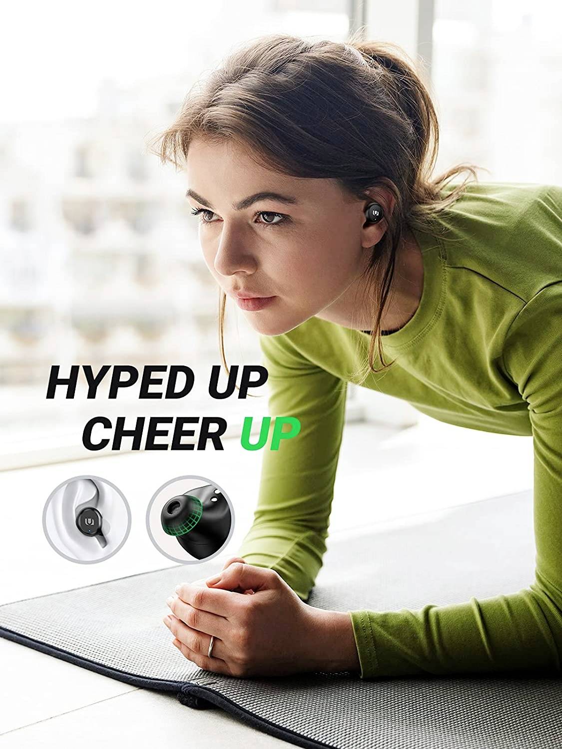 UGREEN Hitune Lite Wireless HiFi In Ear Kopfhörer Bluetooth® Stereo Schwarz Ladecase