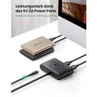 UGREEN 4-in-1 USB 3.0-Hub 4 Port USB 3.2 Gen 1-Hub (USB 3.0) Schwarz UGREEN 4-in-1 USB 3.0-Hub 4 Port USB 3.2 Gen 1-Hub (USB 3.0) Schwarz