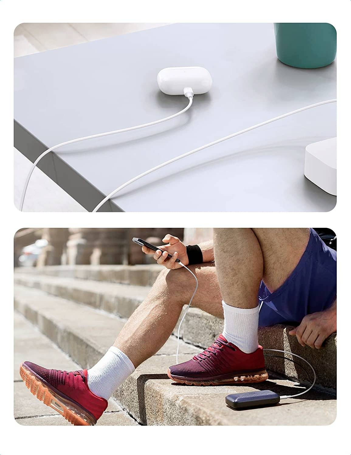 UGREEN USB-Ladekabel USB-C® Stecker, Apple Lightning Stecker 1.00 m Weiß 10493