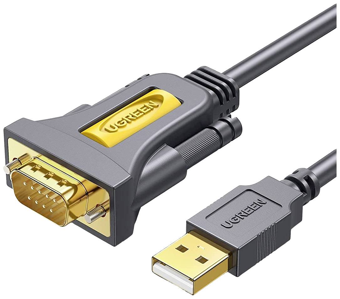 UGREEN USB-Kabel USB-A Stecker, VGA 9pol. Stecker 1.00 m Grau 20210