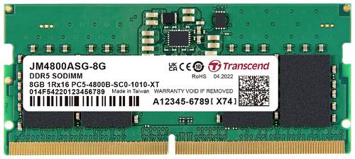 Transcend JM4800ASG 8G Laptop Arbeitsspeicher Modul DDR5 8GB 1 x 8GB ECC 4800MHz 262pin SO DIMM CL40  - Onlineshop Voelkner