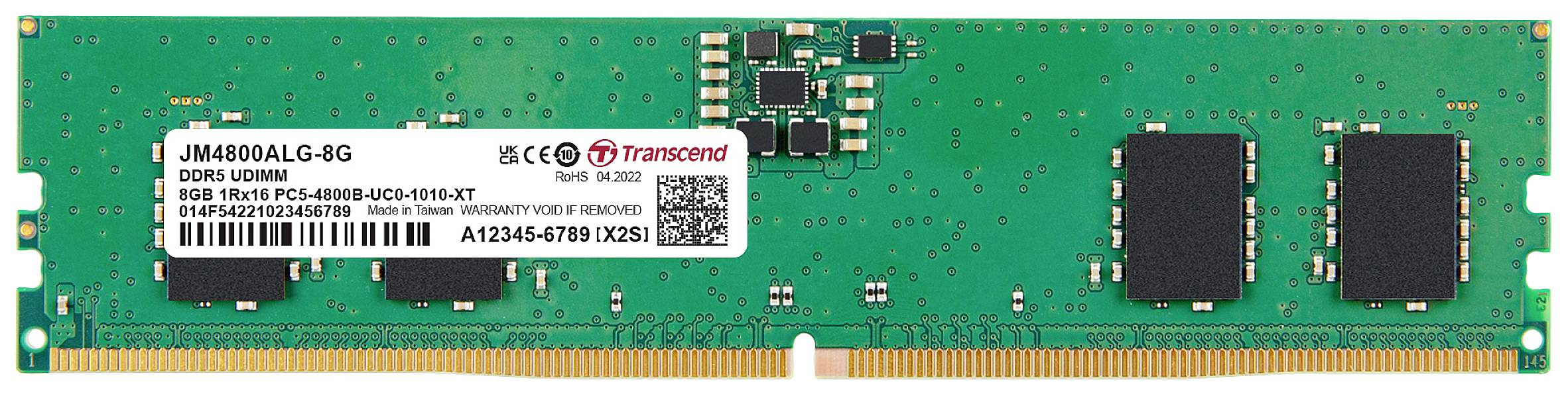 DDR5 8GB PC 4800 CL40 Transcend JetRAM, JM4800ALG-8G