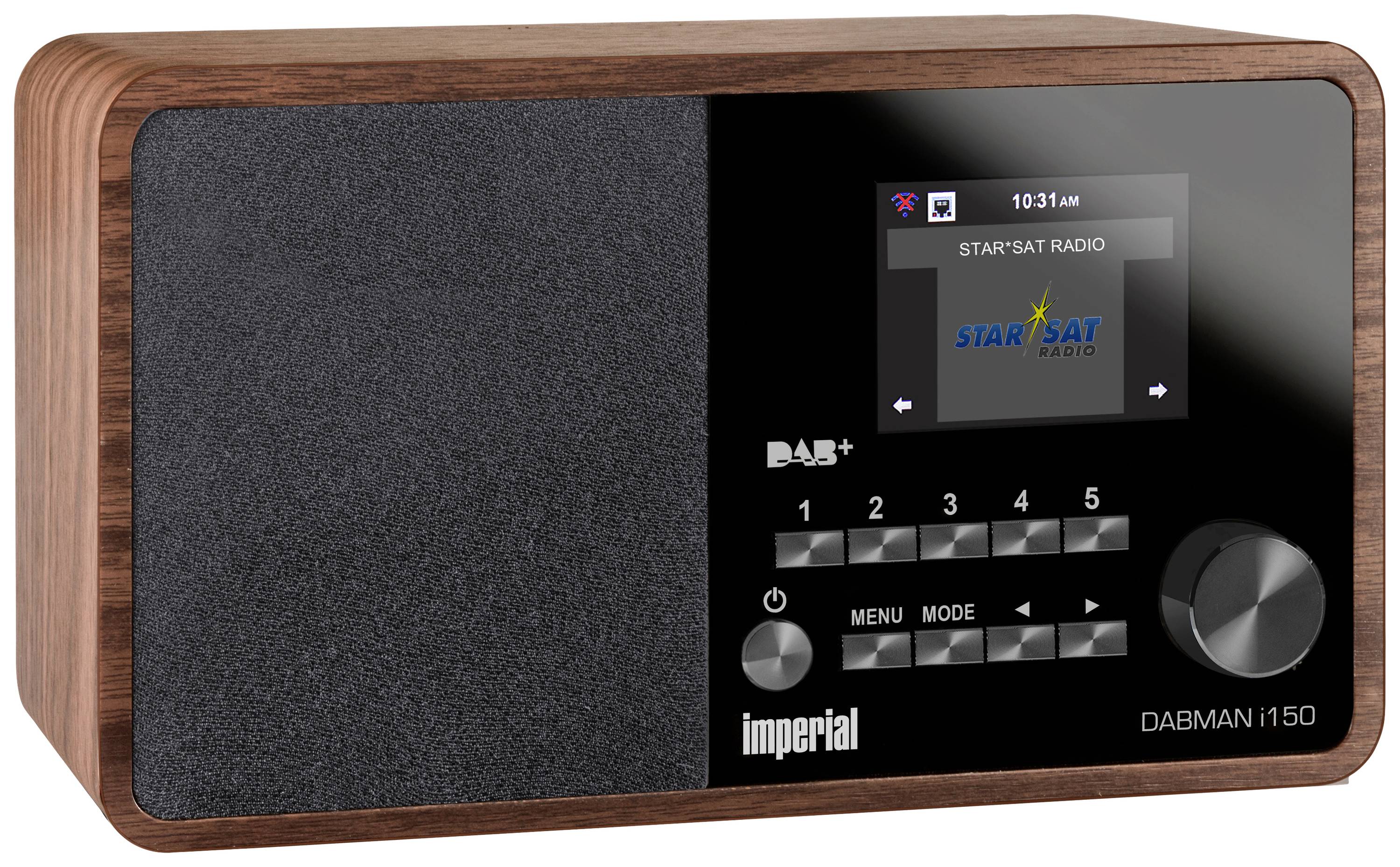 Imperial DABMAN i150 Internet Tischradio Internet, DAB+, UKW USB, WLAN, LAN, Internetradio Holz