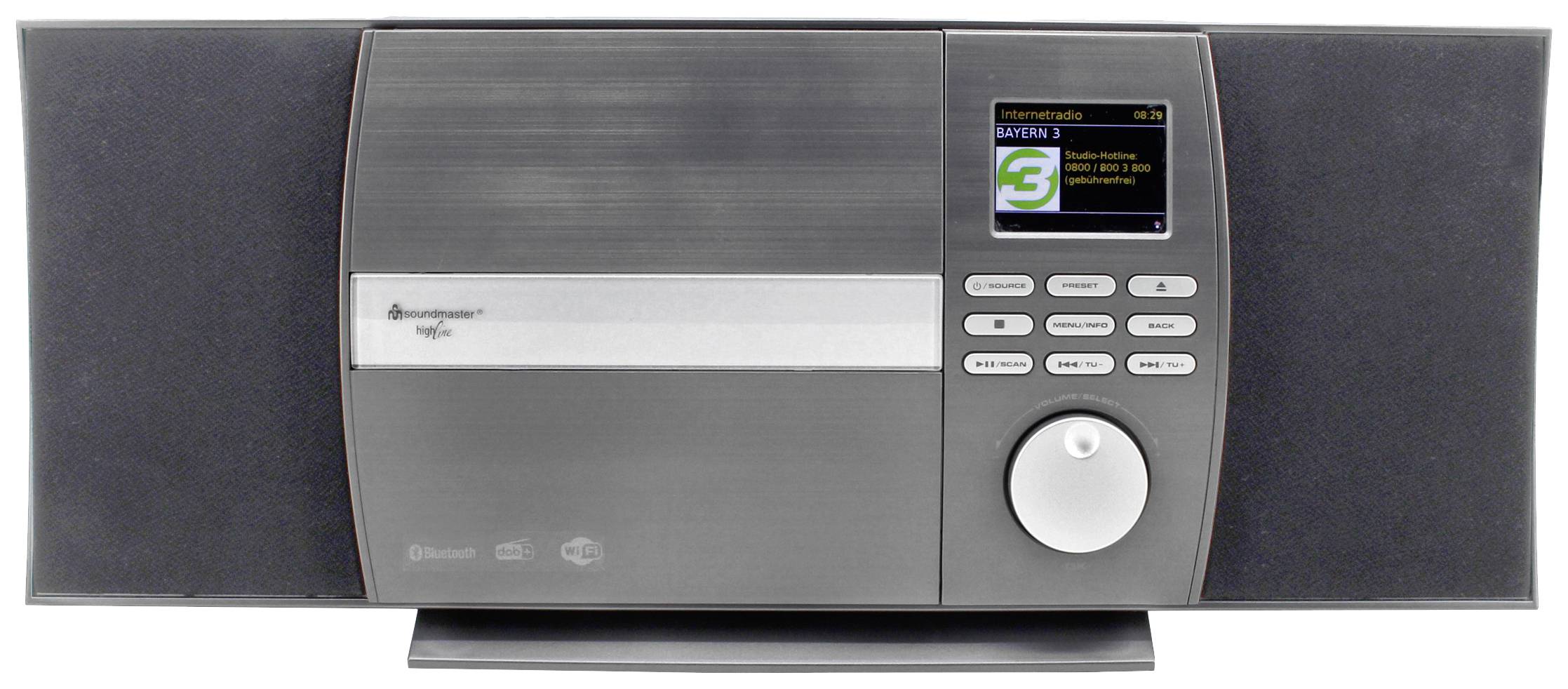 Soundmaster ICD1010AN Internet CD-Radio Internet, DAB+, UKW CD, USB, Bluetooth®, WLAN, Internetradio Inkl. Fernbedienung