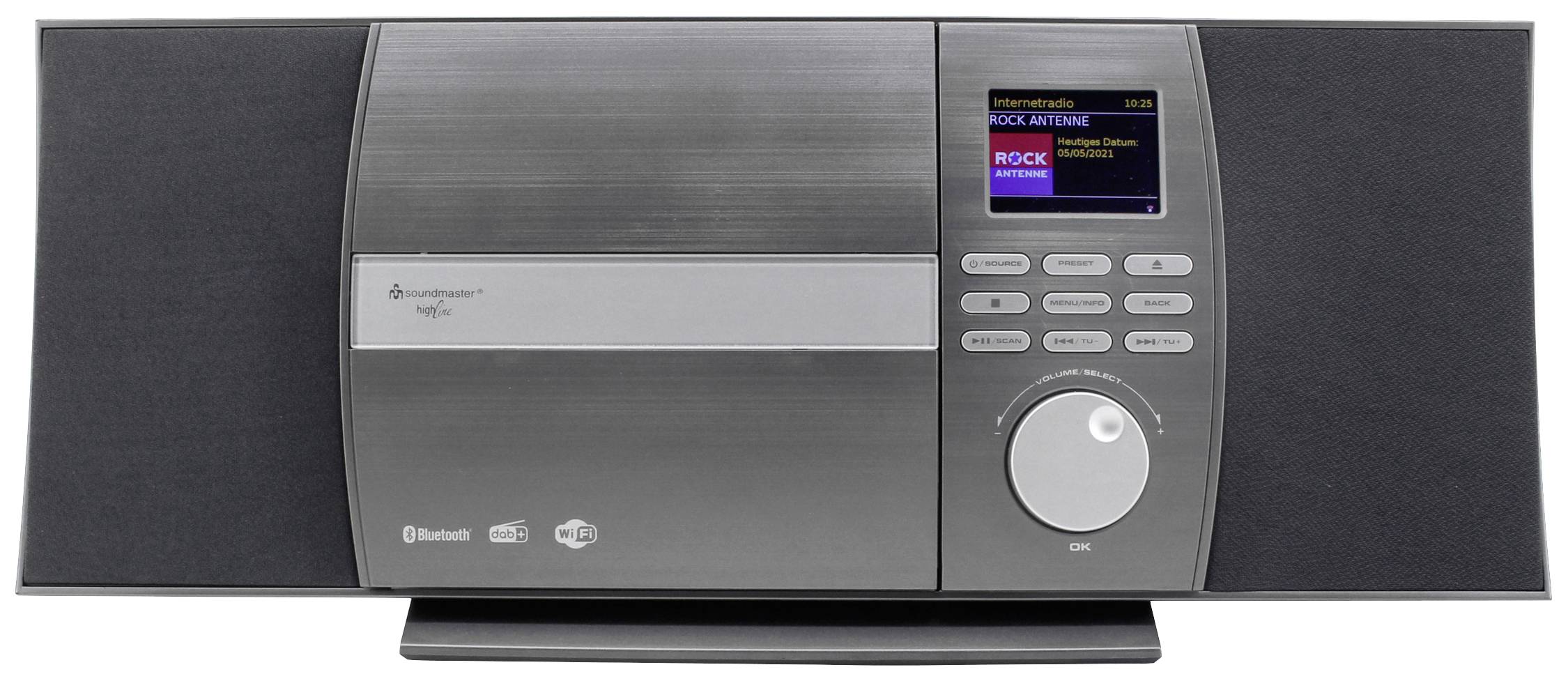 Soundmaster ICD1010AN Internet CD-Radio Internet, DAB+, UKW CD, USB, Bluetooth®, WLAN, Internetradio Inkl. Fernbedienung