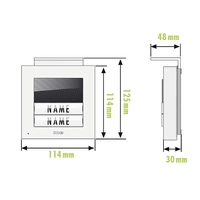 M-e modern-electronics ADV-1020W Vistadoor Audio-Außenstation für Türsprechanlage Kabelgebunden Außeneinheit 2 Familienhaus Weiß M-e modern-electronics ADV-1020W Vistadoor Audio-Außenstation für Türsprechanlage Kabelgebunden Außeneinheit 2 Familienhaus Weiß