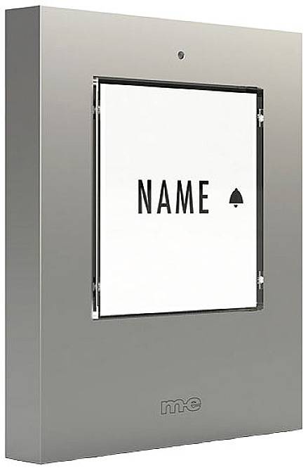 M-e modern-electronics 41302 Funkklingel Sender beleuchtet, mit Namensschild