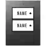 M-e modern-electronics 41305 Funkklingel Sender beleuchtet, mit Namensschild M-e modern-electronics 41305 Funkklingel Sender beleuchtet, mit Namensschild