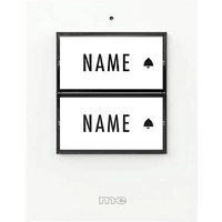 M-e modern-electronics 41357 Funkklingel Sender beleuchtet, mit Namensschild M-e modern-electronics 41357 Funkklingel Sender beleuchtet, mit Namensschild