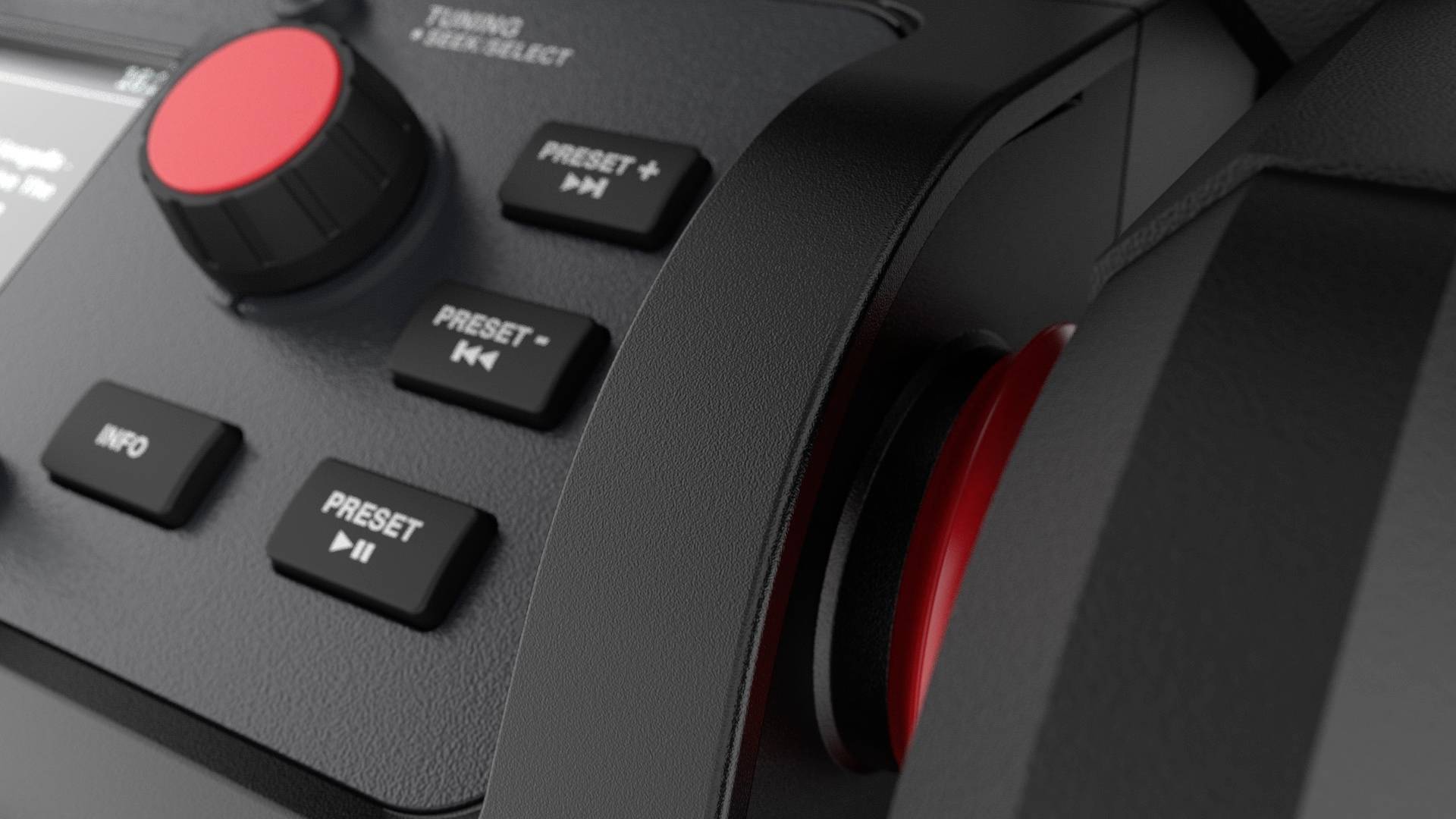 PerfectPro RockPro Baustellenradio DAB+, UKW AUX, Bluetooth®, USB Akku-Ladefunktion, spritzwassergeschützt, staubdicht, stoßfest