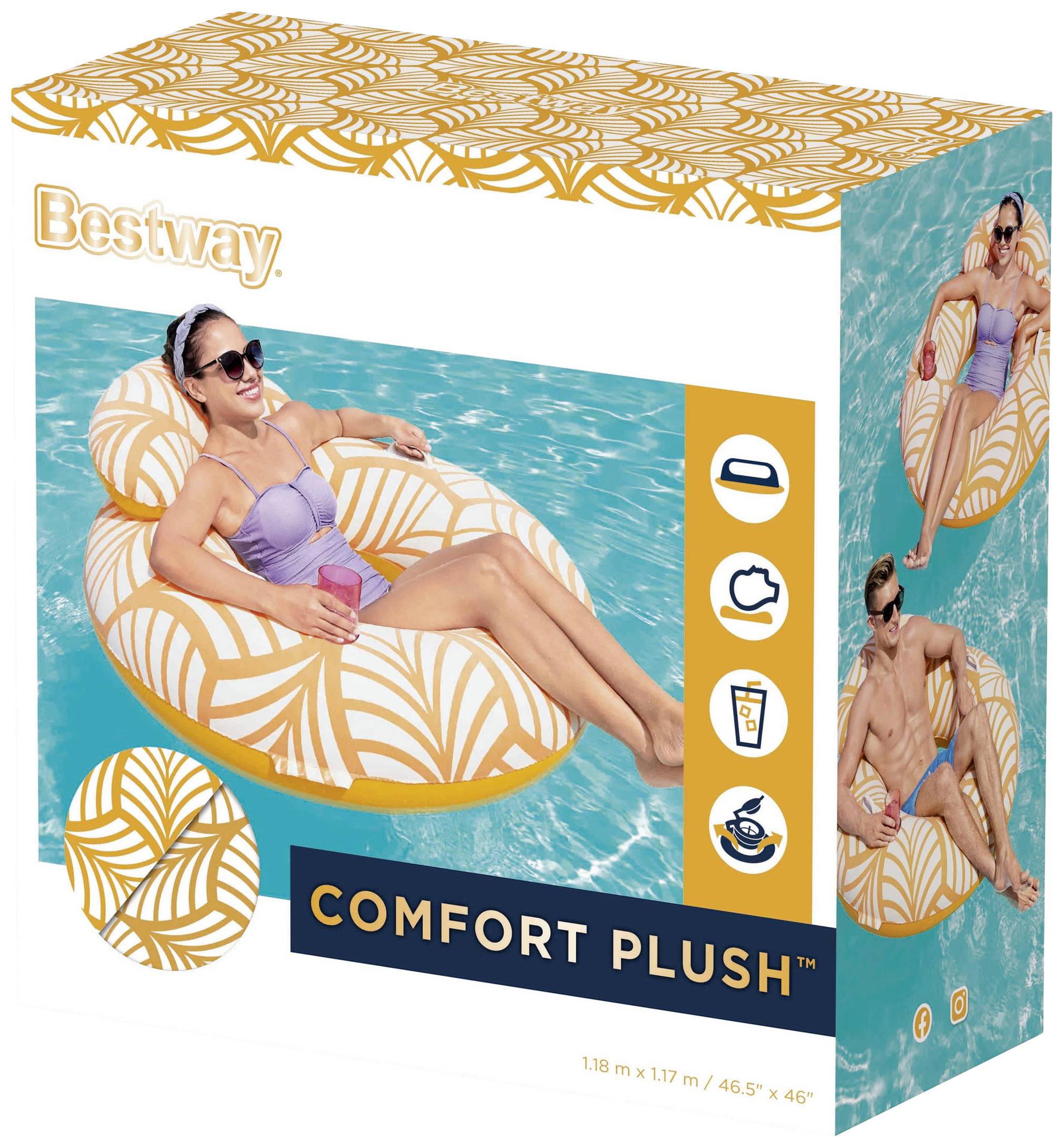 BESTWAY 43643 SCHWIMMREIFEN 118 X 117 CM