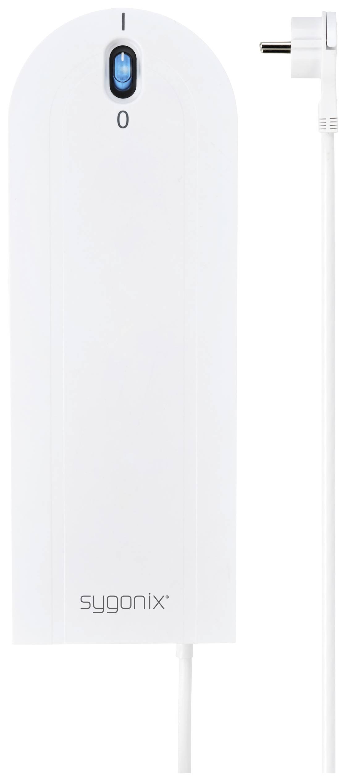 Sygonix SY-5228510 Steckdosenleiste mit Schalter 4fach Weiß Schutzkontakt 1St.