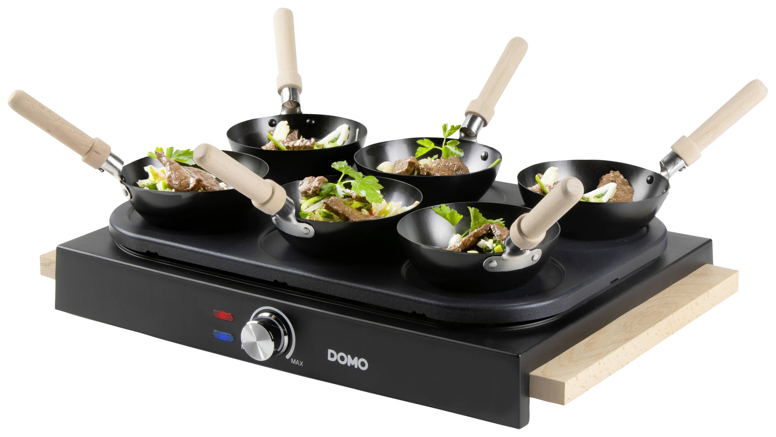 DOMO DO8716W Wok Schwarz
