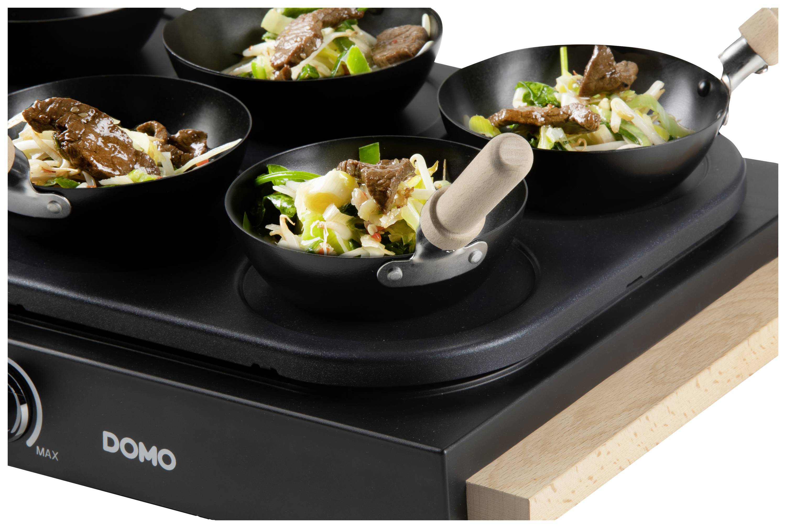 DOMO DO8716W Wok Schwarz