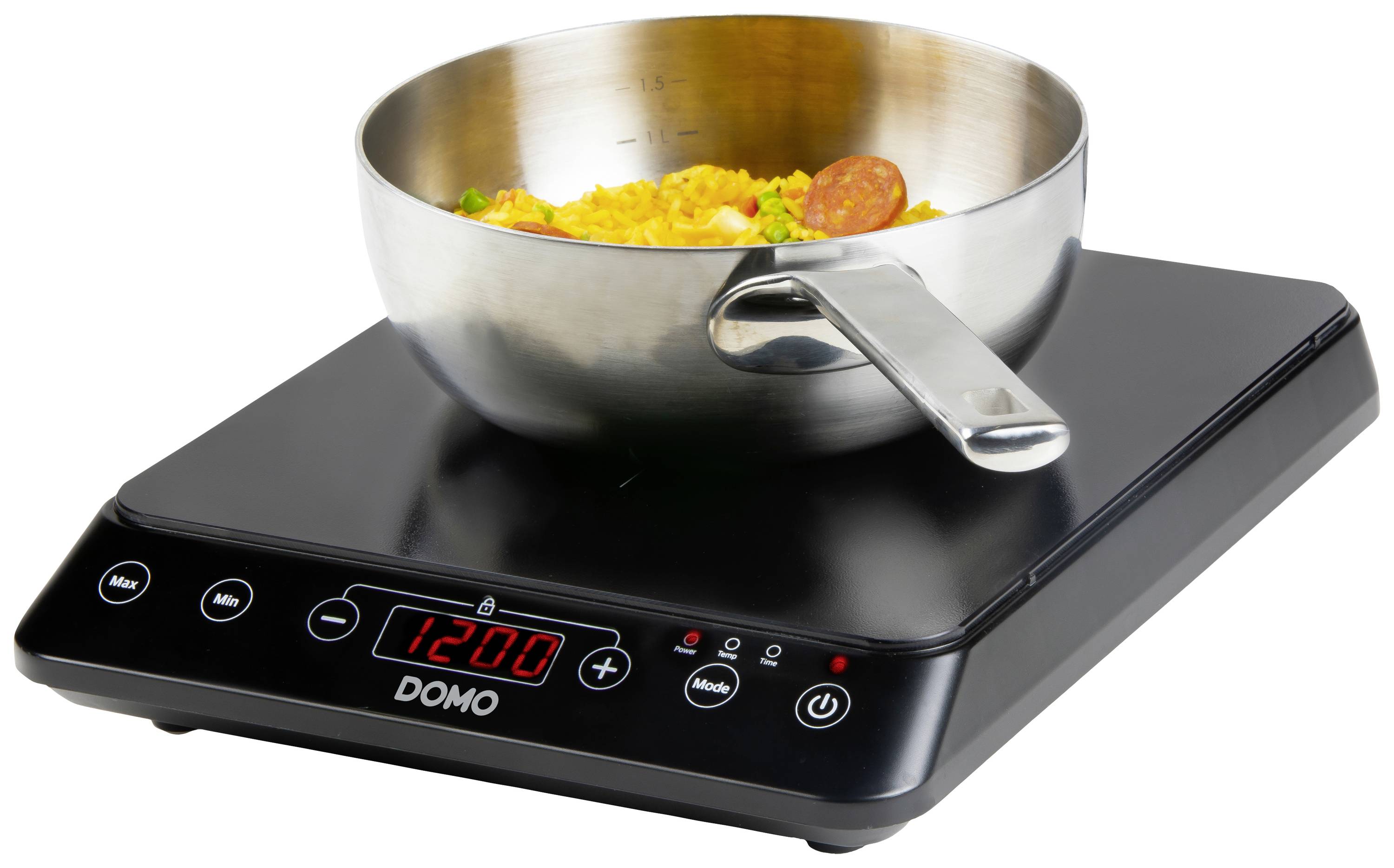 DOMO DO337IP Induktionsplatte Timerfunktion, mit Display