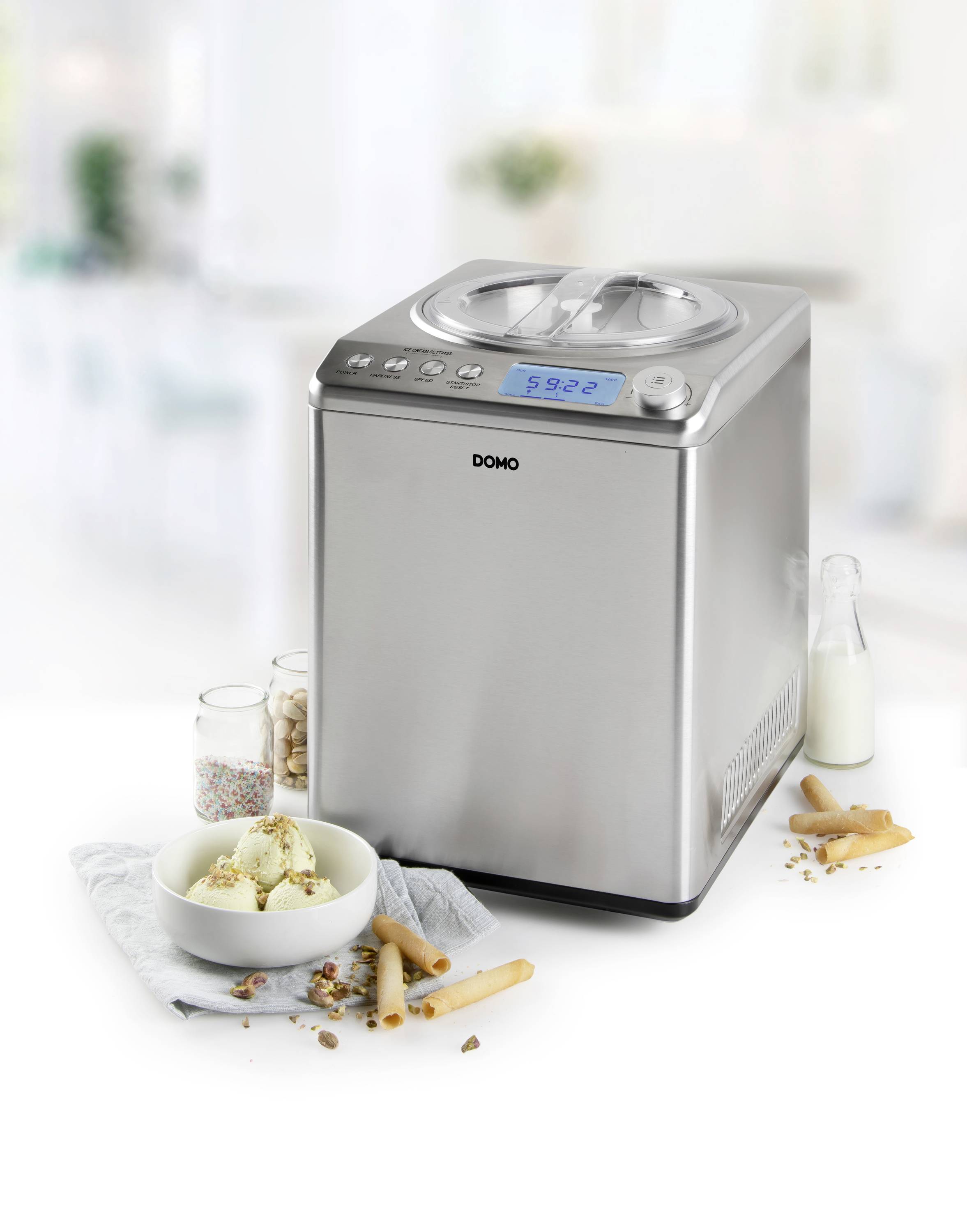 DOMO DO92321 Pro Eismaschine mit Display 2.5 l